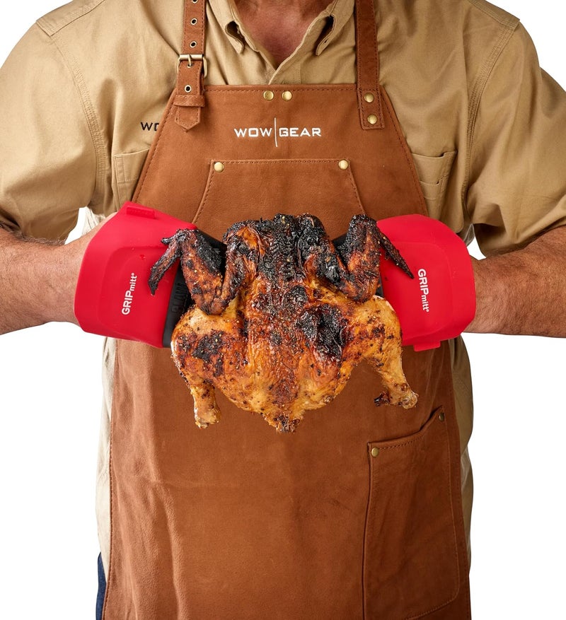 GRIPmitt Claw - Pulled Pork, Meat and Vegetable Shredding Claw 2 Pack Set (Red) - Image 5